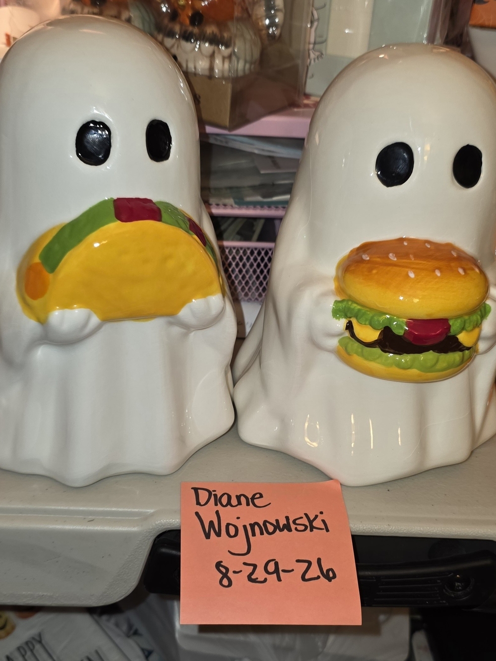 Ceramic Ghosts — Taco and Burger